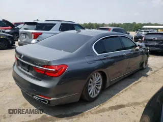 2017 BMW 7 Series 740i xDrive with VIN WBA7E4C56HGU99420, listed as a Copart auction lot 51167683 with 0 mi miles. Bid and sale history available at carsss.com. Image 3.