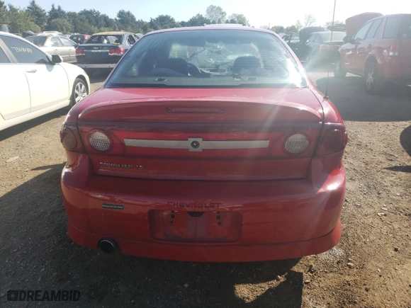 2003 Chevrolet Cavalier LS Sport with VIN 1G1JH52F637357506, listed as a Copart auction lot 72802234 with 0 mi miles and Salvage Title. Bid and sale history available at carsss.com. Image 6.