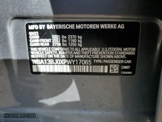 2023 BMW 5 Series 530i xDrive with VIN WBA13BJ0XPWY17065, listed as a Copart auction lot 50660805 with 0 mi miles and Salvage Title. Bid and sale history available at carsss.com. Image 12.