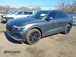 2021 Audi Q8 Premium Plus with VIN WA1EVAF16MD026866, listed as a IAAI auction lot 41555574 with 34,270 mi miles and . Bid and sale history available at DreamBid. Image 2.
