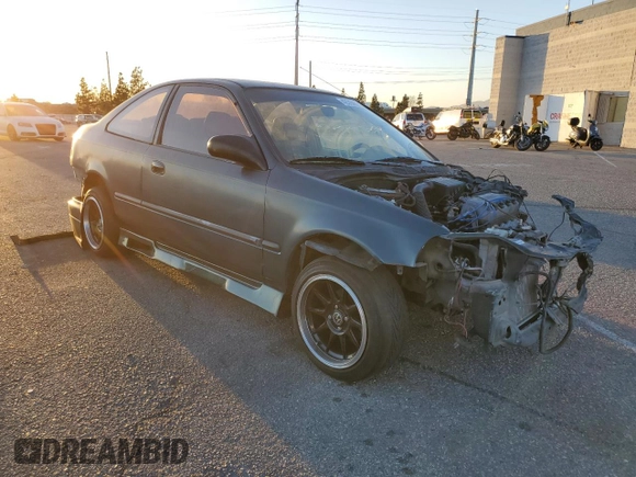 1997 Honda Civic DX with VIN 1HGEJ6122VL090216, listed as a Copart auction lot 42394565 with 181,840 mi miles and Salvage Title. Bid and sale history available at carsss.com. Image 4.