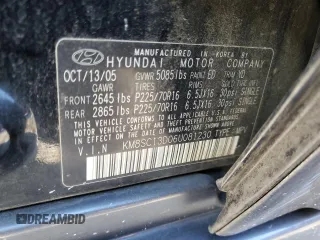 2006 Hyundai Santa Fe GLS with VIN KM8SC13D06U081230, listed as a Copart auction lot 42226215 with 138,328 mi miles and Clean Title. Bid and sale history available at carsss.com. Image 13.