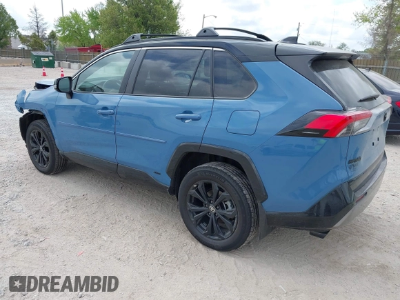 2024 Toyota RAV4 Hybrid XSE with VIN 4T3E6RFV4RU163271, listed as a IAAI auction lot 42237047 with 9,988 mi miles and . Bid and sale history available at DreamBid. Image 3.