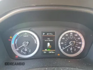 2018 Hyundai Sonata Hybrid Limited with VIN KMHE34L32JA083397, listed as a Copart auction lot 46826155 with 134,726 mi miles and Clean Title. Bid and sale history available at carsss.com. Image 9.