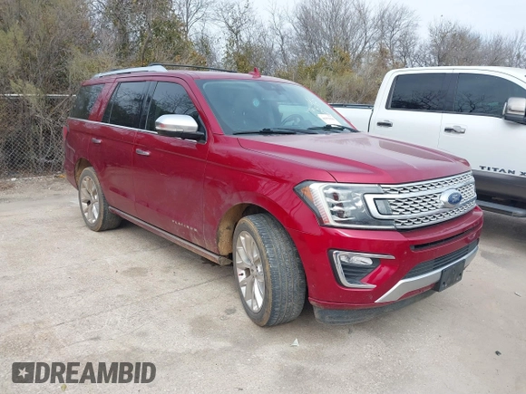 2018 Ford Expedition Platinum with VIN 1FMJU1LTXJEA15495, listed as a IAAI auction lot 41373116 with 150,385 mi miles. Bid and sale history available at carsss.com. Image 1.