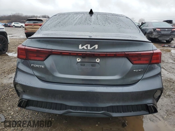 2022 Kia Forte GT-Line with VIN 3KPF54AD6NE439819, listed as a Copart auction lot 48334985 with 64,393 mi miles and Salvage Title. Bid and sale history available at carsss.com. Image 6.