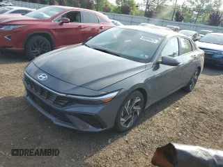 2024 Hyundai Elantra SEL with VIN KMHLS4DG7RU748901, listed as a Copart auction lot 59608625 with 21,072 mi miles and Salvage title. Bid and sale history available at DreamBid. Image 1.