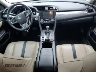 2017 Honda Civic Sedan EX-L with VIN 2HGFC1F74HH633444, listed as a Copart auction lot 48057565 with 100,007 mi miles and Salvage Title. Bid and sale history available at carsss.com. Image 8.