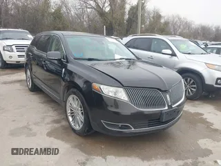 2014 Lincoln MKT EcoBoost with VIN 2LMHJ5AT1EBL52418, listed as a IAAI auction lot 41746878 with 172,532 mi miles and . Bid and sale history available at DreamBid. Image 1.
