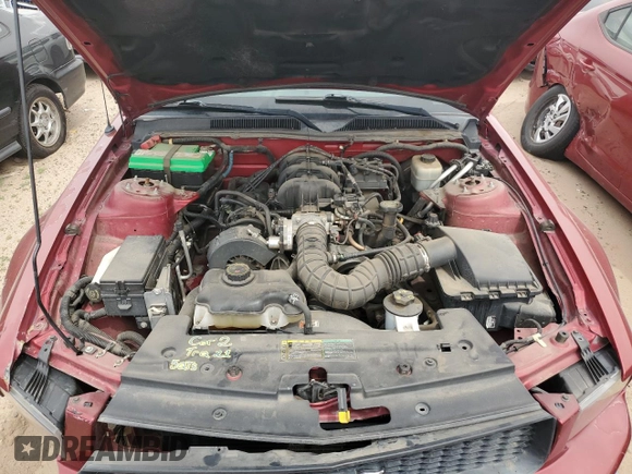 2005 Ford Mustang Deluxe with VIN 1ZVFT80N355107272, listed as a Copart auction lot 58216885 with 126,742 mi miles and Salvage title. Bid and sale history available at DreamBid. Image 11.