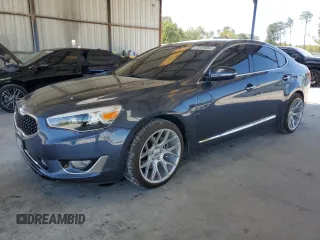 2014 Kia Cadenza Premium with VIN KNALN4D72E5128499, listed as a Copart auction lot 70269884 with 95,599 mi miles and Salvage Title. Bid and sale history available at carsss.com. Image 1.
