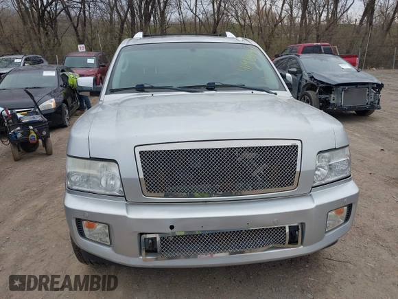 2008 Infiniti QX56 with VIN 5N3AA08C58N903066, listed as a IAAI auction lot 41913494 with 159,280 mi miles. Bid and sale history available at carsss.com. Image 6.