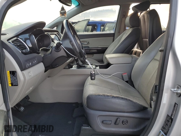 2016 Kia Sedona SX with VIN KNDMC5C1XG6135360, listed as a Copart auction lot 73844084 with Not Provided miles and Salvage Title. Bid and sale history available at carsss.com. Image 7.
