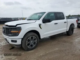 2024 Ford F-150 STX with VIN 1FTEW2KP9RKF20192, listed as a Copart auction lot 53884645 with 743 mi miles and Salvage Title. Bid and sale history available at carsss.com. Image 1.