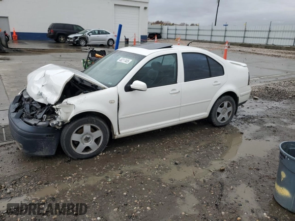 2000 Volkswagen Jetta GLS with VIN 3VWSA29M8YM080760, listed as a Copart auction lot 48217405 with Not provided miles and Salvage title. Bid and sale history available at DreamBid. Image 1.