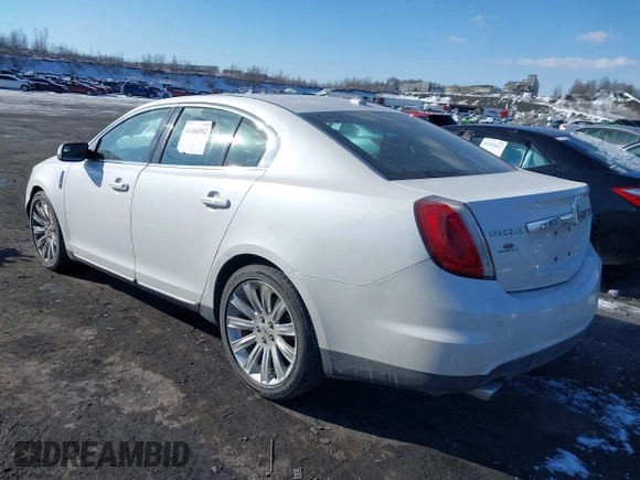 2010 Lincoln MKS w/EcoBoost with VIN 1LNHL9FT8AG609454, listed as a IAAI auction lot 41404502 with 42,154 mi miles. Bid and sale history available at carsss.com. Image 3.
