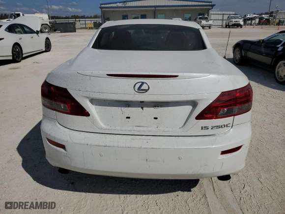 2011 Lexus IS 250C with VIN JTHFF2C24B2518507, listed as a Copart auction lot 74756654 with 0 mi miles and Salvage Title. Bid and sale history available at carsss.com. Image 6.