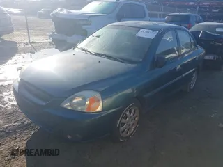 2003 Kia Rio with VIN KNADC125836238197, listed as a IAAI auction lot 41781730 with 138,384 mi miles. Bid and sale history available at carsss.com. Image 2.