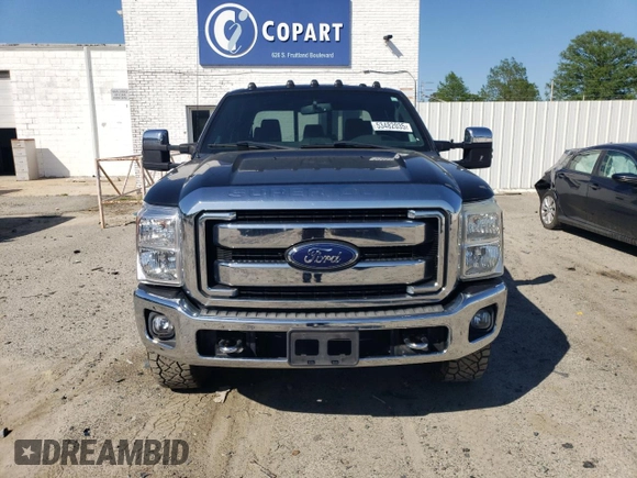 2016 Ford F-250 Lariat with VIN 1FT7W2B62GEA34433, listed as a Copart auction lot 53482035 with 177,211 mi miles and Salvage title. Bid and sale history available at DreamBid. Image 5.
