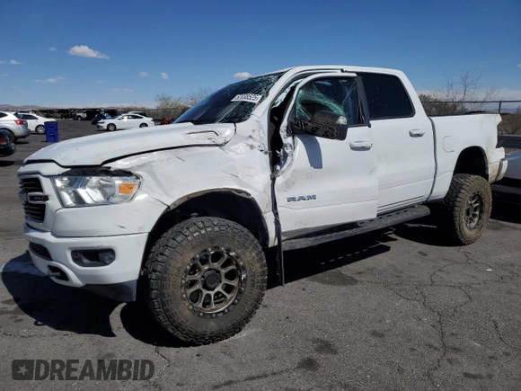 2019 Ram 1500 Big Horn with VIN 1C6SRFFT3KN645645, listed as a Copart auction lot 52038525 with 116,447 mi miles and Salvage title. Bid and sale history available at DreamBid. Image 1.