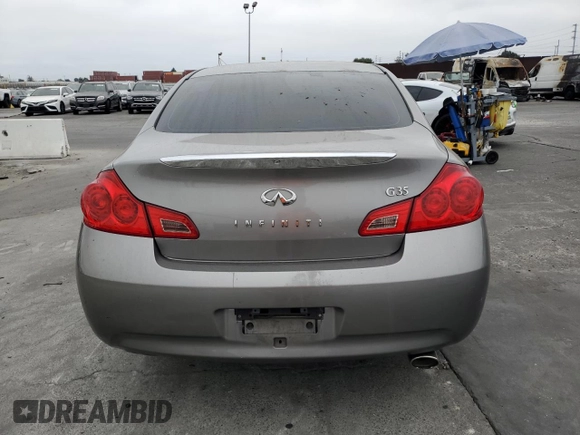 2007 Infiniti G35 Journey with VIN JNKBV61E07M713991, listed as a Copart auction lot 76395314 with 226,971 mi miles and Salvage Title. Bid and sale history available at DreamBid. Image 6.