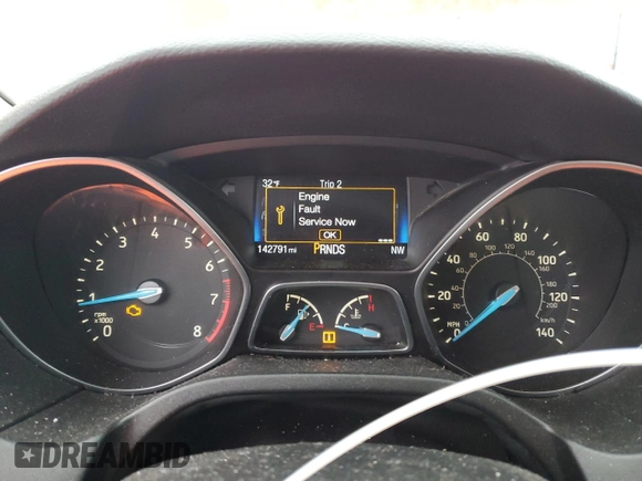 2016 Ford Focus SE с VIN 1FADP3F27GL298794, выставлен на аукционе Copart как лот 57846945 с пробегом 142 791 миль миль и Списание • Salvage title. История ставок и продаж доступна на DreamBid. Изображение 9.