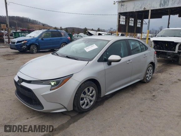 2022 Toyota Corolla LE with VIN 5YFEPMAE2NP327306, listed as a IAAI auction lot 41672881 with 38,791 mi miles and . Bid and sale history available at DreamBid. Image 2.