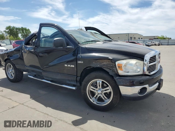 2008 Dodge Ram 1500 SLT with VIN 1D7HA18228S517320, listed as a Copart auction lot 52463415 with Not Provided miles and Salvage Title. Bid and sale history available at carsss.com. Image 4.