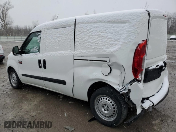 2022 Ram ProMaster City Cargo Tradesman with VIN ZFBHRFAB4N6W28596, listed as a Copart auction lot 59241035 with 34,716 mi miles and Salvage title. Bid and sale history available at DreamBid. Image 2.