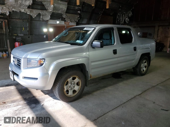 2007 Honda Ridgeline RT with VIN 2HJYK162X7H506996, listed as a Copart auction lot 76880064 with 102,576 mi miles and Clean Title. Bid and sale history available at carsss.com. Image 1.