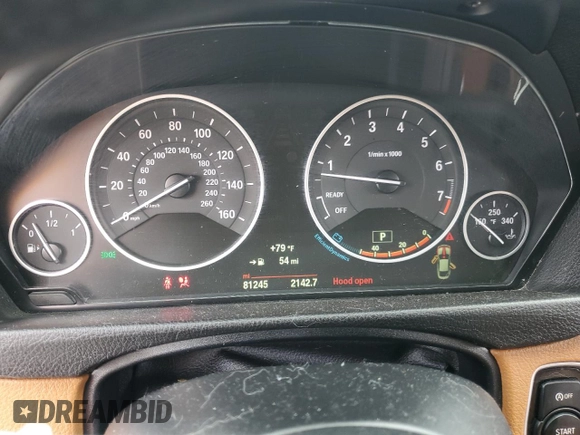 2015 BMW 4 Series 428i xDrive with VIN WBA4C9C59FD331372, listed as a Copart auction lot 58628665 with 81,245 mi miles and Salvage title. Bid and sale history available at DreamBid. Image 9.