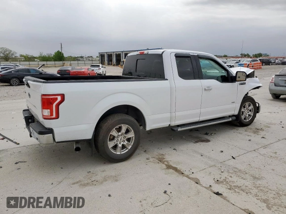 2017 Ford F-150 XL with VIN 1FTEX1CP9HKC59893, listed as a Copart auction lot 51654115 with 105,856 mi miles and Salvage Title. Bid and sale history available at carsss.com. Image 3.