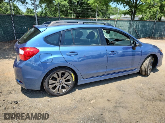 2015 Subaru Impreza Special Sports Premium with VIN JF1GPAU69F8208540, listed as a Copart auction lot 62036345 with 66,707 mi miles and Salvage title. Bid and sale history available at DreamBid. Image 3.