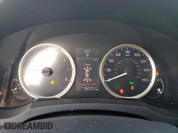 2014 Lexus IS 250 with VIN JTHBF1D21E5033364, listed as a Copart auction lot 61505885 with 96,171 mi miles and Salvage title. Bid and sale history available at DreamBid. Image 9.