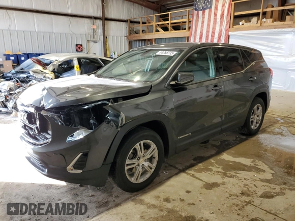 2019 GMC Terrain SLE with VIN 3GKALMEV4KL391428, listed as a Copart auction lot 44788735 with 91,922 mi miles and Salvage Title. Bid and sale history available at carsss.com. Image 1.