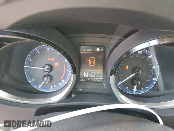 2016 Toyota Corolla L z VIN 5YFBURHE2GP469379, wystawiony jako Copart lot #53611915 z przebiegiem 53 066 mil mil oraz Szkoda całkowita • Salvage title. Historia ofert i sprzedaży dostępna na DreamBid. Obrazek 9.