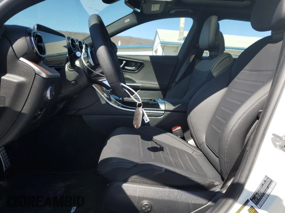 2024 Mercedes-Benz C 300 with VIN W1KAF4HB3RR204628, listed as a Copart auction lot 48146225 with 3,282 mi miles and Salvage Title. Bid and sale history available at DreamBid. Image 7.
