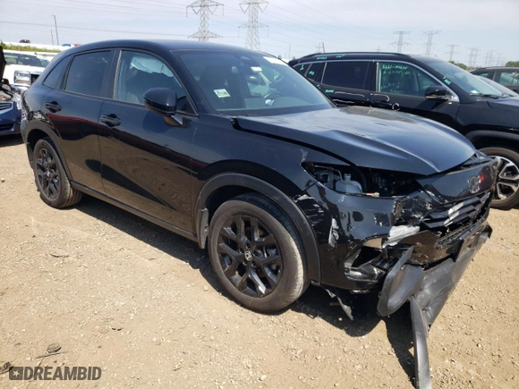 2024 Honda HR-V Sport with VIN 3CZRZ2H58RM724158, listed as a Copart auction lot 66657894 with 12,765 mi miles and Salvage Title. Bid and sale history available at carsss.com. Image 4.