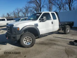 2008 Ford Super Duty F-250 SRW XL with VIN 1FTSX21Y68ED99497, listed as a Copart auction lot 46416795 with 0 mi miles and Salvage Title. Bid and sale history available at carsss.com. Image 1.