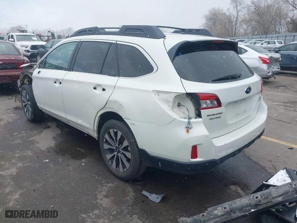 2015 Subaru Outback 2.5i Limited with VIN 4S4BSAJC5F3246157, listed as a IAAI auction lot 41931664 with 166,061 mi miles. Bid and sale history available at carsss.com. Image 3.