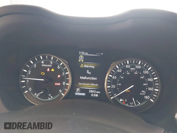 2024 Infiniti Q50 Luxe with VIN JN1EV7BR9RM631852, listed as a IAAI auction lot 40528778 with 2,862 mi miles and . Bid and sale history available at DreamBid. Image 7.