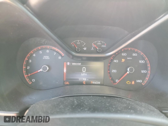 2015 GMC Canyon 2WD SLE with VIN 1GTG5BEAXF1206927, listed as a Copart auction lot 49538494 with 111,768 mi miles and Salvage Title. Bid and sale history available at carsss.com. Image 9.