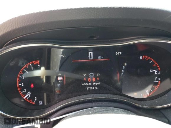 2018 Dodge Durango GT with VIN 1C4RDJDG3JC194788, listed as a Copart auction lot 50015125 with 87,524 mi miles and Salvage Title. Bid and sale history available at DreamBid. Image 9.