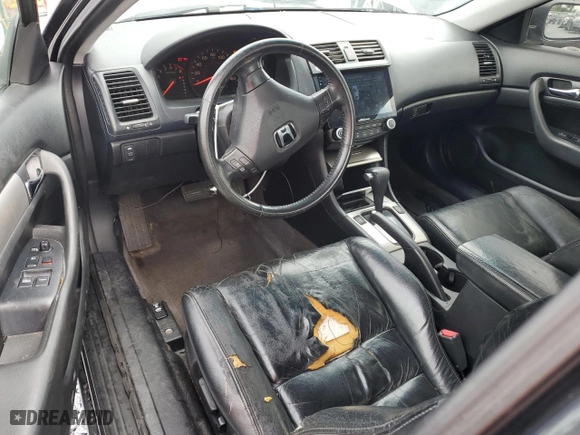 2005 Honda Accord Cpe EX-L with VIN 1HGCM72685A006546, listed as a Copart auction lot 46647095 with 194,173 mi miles and Salvage Title. Bid and sale history available at carsss.com. Image 8.