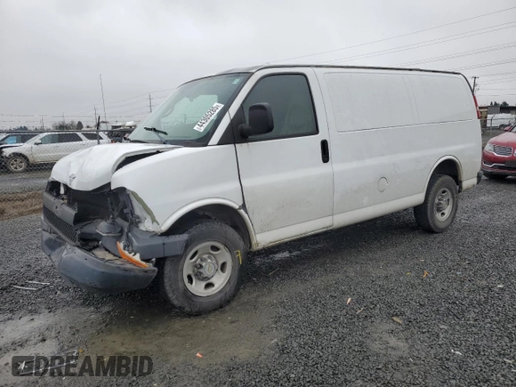 2006 Chevrolet Express Cargo Van with VIN 1GCGG25V061171537, listed as a Copart auction lot 44305285 with 98,495 mi miles and Salvage Title. Bid and sale history available at carsss.com. Image 1.