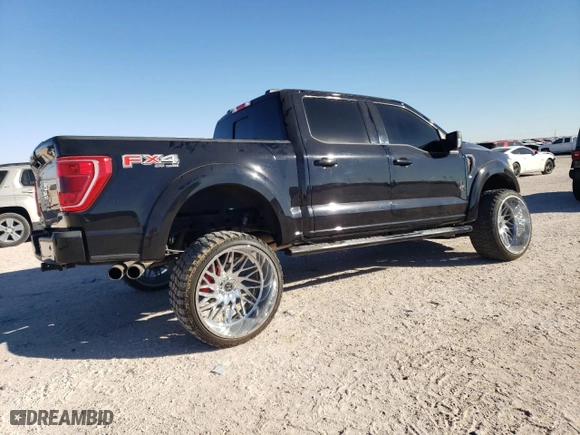 2022 Ford F-150 XL with VIN 1FTFW1E52NFA81140, listed as a Copart auction lot 46375235 with 17,170 mi miles and Salvage Title. Bid and sale history available at carsss.com. Image 3.