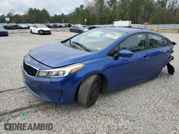 2017 Kia Forte LX with VIN 3KPFK4A70HE039729, listed as a Copart auction lot 50198645 with 214,675 mi miles and Salvage Title. Bid and sale history available at carsss.com. Image 1.
