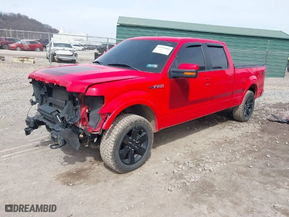 2013 Ford F-150 XL with VIN 1FTFW1ET0DFC18220, listed as a IAAI auction lot 41839080 with 124,056 mi miles. Bid and sale history available at carsss.com. Image 2.