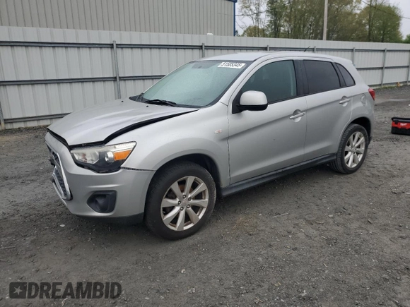 2015 Mitsubishi Outlander Sport ES with VIN 4A4AP3AU3FE015745, listed as a Copart auction lot 51585345 with 114,670 mi miles and Salvage Title. Bid and sale history available at carsss.com. Image 1.