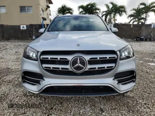 2022 Mercedes-Benz GLS with VIN 4JGFF5KE9NA672991, listed as a Copart auction lot 77032043 with 15,062 mi miles. Bid and sale history available at carsss.com. Image 5.